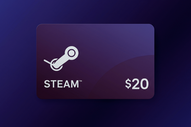 Get $20 Steam Gift Card from Reward Apps